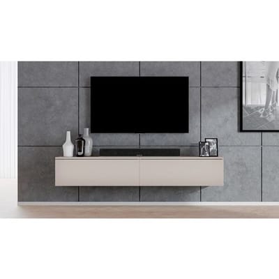 AX LIVING Design TV-meubel Loriano 2x100 cm kasjmier beige