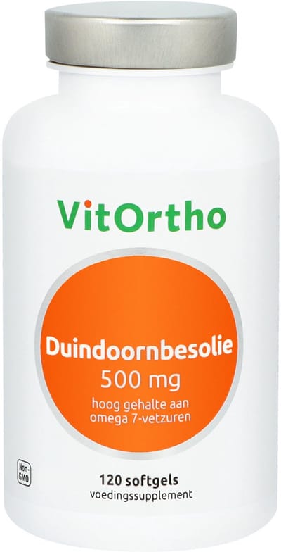 VitOrtho Duindoornbesolie 500mg (120 Softgels)