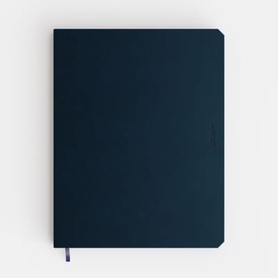 Brepols De Kempen Notebook - Gelijnd 17 x 22 cm - Donker Blauw Silence
