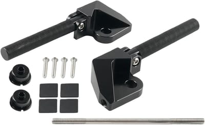 Scooter Voetsteunen - Opvouwbare Steunen - Comfortabel Rijden - Antislip Oppervlak - 352 g - Zwart