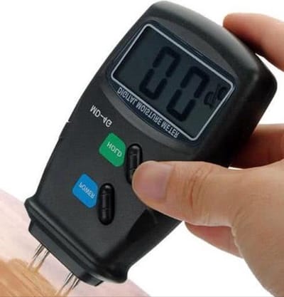 *** Hout vocht Meter -Meet nauwkeurig de vochtigheid van hout en haardhout met Heble® - de 4-pins digitale vochtmeter - Lekkage Nat - van Heble® ***