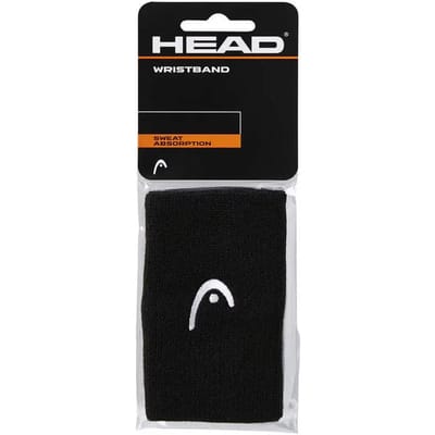Head Zweetband Pols 5'' Groot - Polsband - Zwart - 2 stuks in de verpakking - Unisex