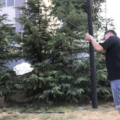 Telescopische Hengel - Werphengel Boothengel - Vissen op water - Lichtgewicht ontwerp - 1.85 meter