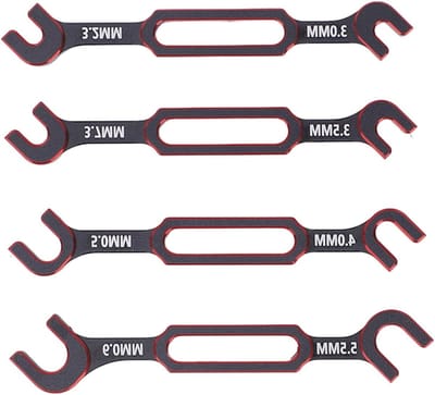 Multifunctionele Tangenset - RC Gereedschap - Model Onderhoud - Aluminiumlegering Constructie - 8 Delig - Grijs