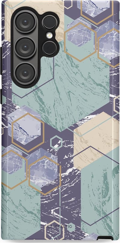 Casetastic hoesje geschikt voor Samsung Galaxy S23 Ultra - Dubbellaagse bescherming - Veerkracht - Fashion Case - Zilver Crème