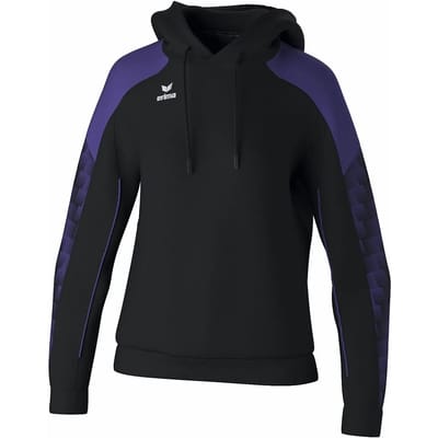 Erima Evo Star Sweatshirt Met Capuchon Dames - Zwart / Paars | Maat: 34