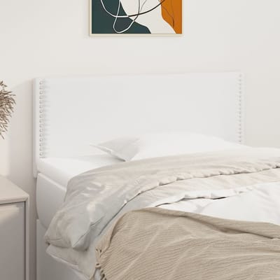 vidaXL - Hoofdbord - 100x5x78/88 - cm - kunstleer - wit