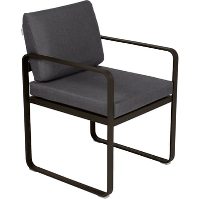 Fermob BELLEVIE fauteuil voor de eethoek - E3 Tonka - A3 grafietgrijs