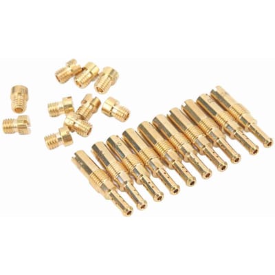 20 Stuks Carburateur Hoofdsproeiers Set Metaal Langzame Stationairsproeiers Carburateur Accessoire Vervanging voor Keihin beige