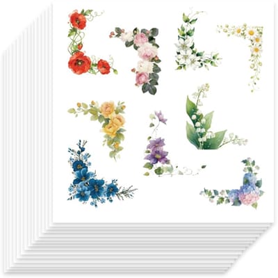 Dailygoods- Decoratieve Stickers 450 Stuks - Bloemen Stickers - Waterdichte Stickers - Zelfklevende Stickers - Decals voor Notitieboek - Eenvoudig te Verwijderen - Bloemenstickers