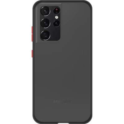 Samsung Galaxy S21 Ultra Back Cover - Zwart/Transparant