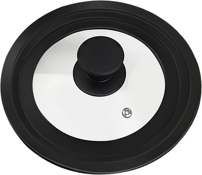 Universele Glas Deksel 22 cm - Geschikt voor Potten 18, 20 & 22 cm - Met Antislip Rand