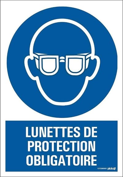 Pickup panneau Lunettes de protection obligat 23x33cm Combi -