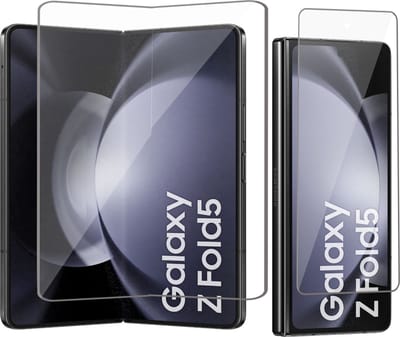 Screenprotector geschikt voor Samsung Galaxy Z Fold 5 - Beschermglas Folie Geschikt voor Samsung Galaxy Z Fold 5