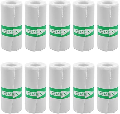 Dailygoods- Thermisch Stickerpapier 10 Rollen - Zelfklevend - 57 x 25 mm - Voor Mini Thermische Printer - Duurzaam Papier - Geschikt voor Afdrukwerk - Labelpapier