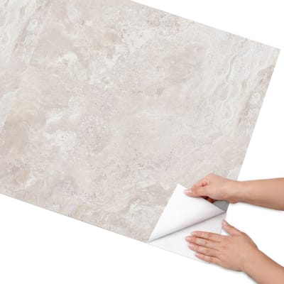 Coloray Meubel Wrap Folie - Beige Meubelfolie - 75x150 cm - Decoratiefolie Natuurlijke elegantie - Meubel Wrap Folie - Minimalist Meubelfolie - Plakfolie Meubels - Keuken decoratie - Texturen