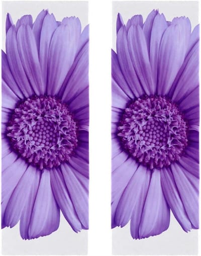 Microvezel Handdoeken - Sporthanddoeken - Zweet Afvegen - Super Absorberend - 30x80cm - Roze Bloempatroon