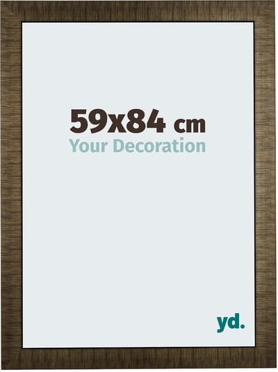 Your Decoration - Fotolijst 59x84 cm - Hout - Champagne Geborsteld - Leeds