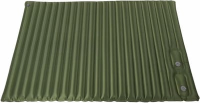 Opblaasbaar Luchtbed - Slaapmat Campingmat - Kamperen Buiten - Ingebouwde Voetpomp - 138 x 200 cm - Olijfgroen
