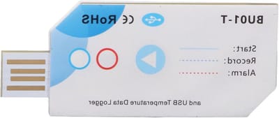 Temperatuur Data Logger - Temperatuurrecorder PDF - Logistiek Monitoren - Bluetooth App Verbinding - 120 Dagen - Wit