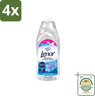 Lenor - Strijkwater - Spring Awakening - Textielverfrisser - 1000 ml - Voordeelverpakking - 4 stuks - Wasgoed - Frisheid
