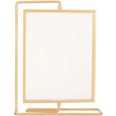 Y5578 Cadre Photo Rotatif en Métal Doré Double Face Rotatif Cadre Photo Flottant pour la Maison beige