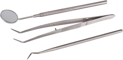 Set Fijngereedschap 3-delig - Tandarts/Inspectiegereedschap Roestvrij Staal