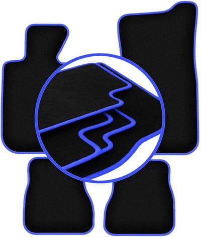 CARLUX-BLUE automatten voor: BMW 3 E30 cabriolet (1986-1993)