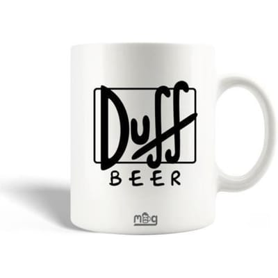 Mug en Céramique Simpsons Duff Beer Logo Noir