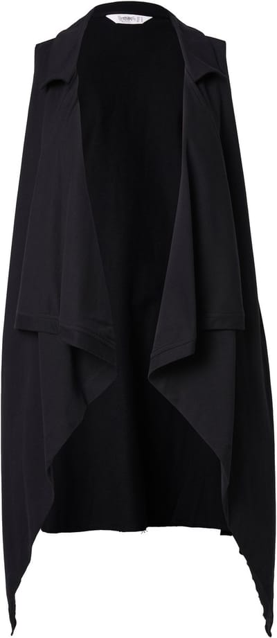 Angel of Style - Dames - Doorgestikt vest open doodshoofd op de achterkant - Zwart - Maat 46