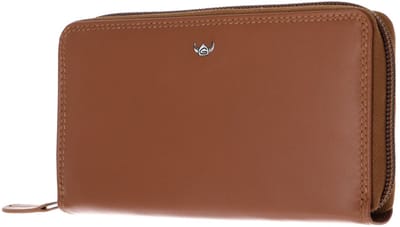 Golden Head Leren portemonnee Polo RFID Protect RV-Damenbörse 2804 Cognac bruine