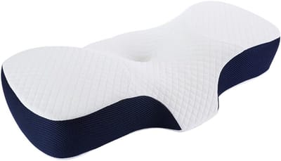 Hoofdkussen Memory Foam – Orthopedisch & Ergonomisch kussen - Geschikt voor rug-, zij- en buikslapers - Traagschuim - Wit
