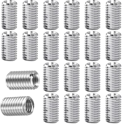20-delige M10 naar M8 Draadadapter Set - Hoogwaardige RVS Draadmoffen voor Industrie en Ambacht, Perfect voor Verbindingen en Reparaties