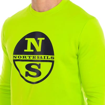 Sweater met lange mouwen en ronde hals 9024130 heren
