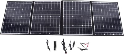 Zonnepaneel Vouwtas - Draagbare Lader - Energie Opwekken - 150W Snelladen - 172 x 54 cm - Zwart