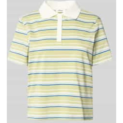 Slim Fit Gestreepte Jersey Polo Dames s.Oliver