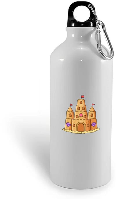 Hacebo® - Zandkasteel waterfles - Kind - Strand liefhebbers - Kasteel - speelgoed voor in het zand - water fles - 400ML