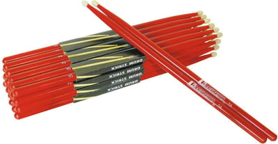 Dimavery DDS-5A Drumstokken - Maple Rood - Houten tip - Dikte 5A - Drumsticks - 2 Stuks Drumstick / Drumstok