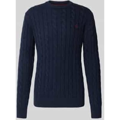 Slim fit gebreide pullover van puur katoen