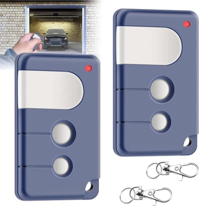 2 Stuks Garage Deuropener: Handzender voor Garage Deuren, Compatibel met Diverse Modellen, Draadloze Afstandsbediening, 433.92MHz, Betrouwbare Garage Toegang