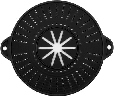 YUGN Spatdeksel Siliconen - 28 cm - Anti Spatscherm Pan - RVS Kern - Hittebestendig tot 220°C