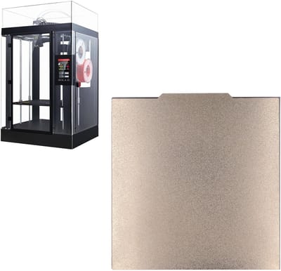Dailygoods- Bouwplaat Dubbelzijdig - 332x340mm - Magnetisch Flexibel Verwarmd Bed - PEI-drukplaat - Slijtvast - Temperatuurbestendig tot 200℃ - 3D-printer Bed