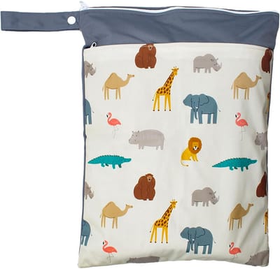 Waterdichte Luiertas Organizer 30x40 cm met Ritssluiting voor Natte Luiers en Reisbenodigdheden