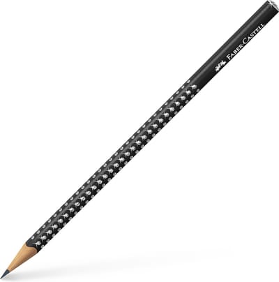 Faber-Castell grafietpotlood - Grip Sparkle - zwart - hardheid B - FC-118299