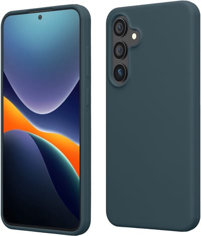 kwmobile telefoonhoesje geschikt voor Samsung Galaxy S24 - Hoesje met siliconen coating - Smartphone case in leisteen
