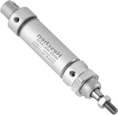 Luchtcilinder - Pneumatische Cilinder - Industriële Automatisering - Dubbelwerkend - 16mm Boring 25mm Slag - Zilver