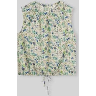 regular fit blousetop van puur katoen