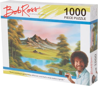 Bob Ross - Puzzel met 1000 Stukjes - Landschap/Gebergte - Volwassenen - Hobby - Geduld