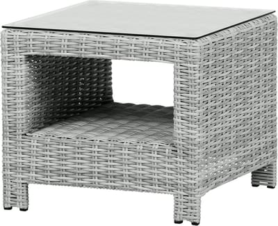 Vinor sidetable, met glasplaat, zand.