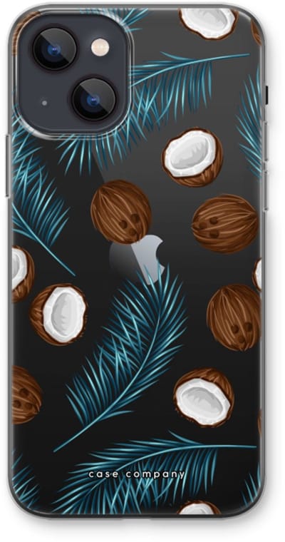 Case Company® - Hoesje geschikt voor iPhone 13 mini hoesje - Kokosnoot - Soft Cover Telefoonhoesje - Bescherming aan alle Kanten en Schermrand